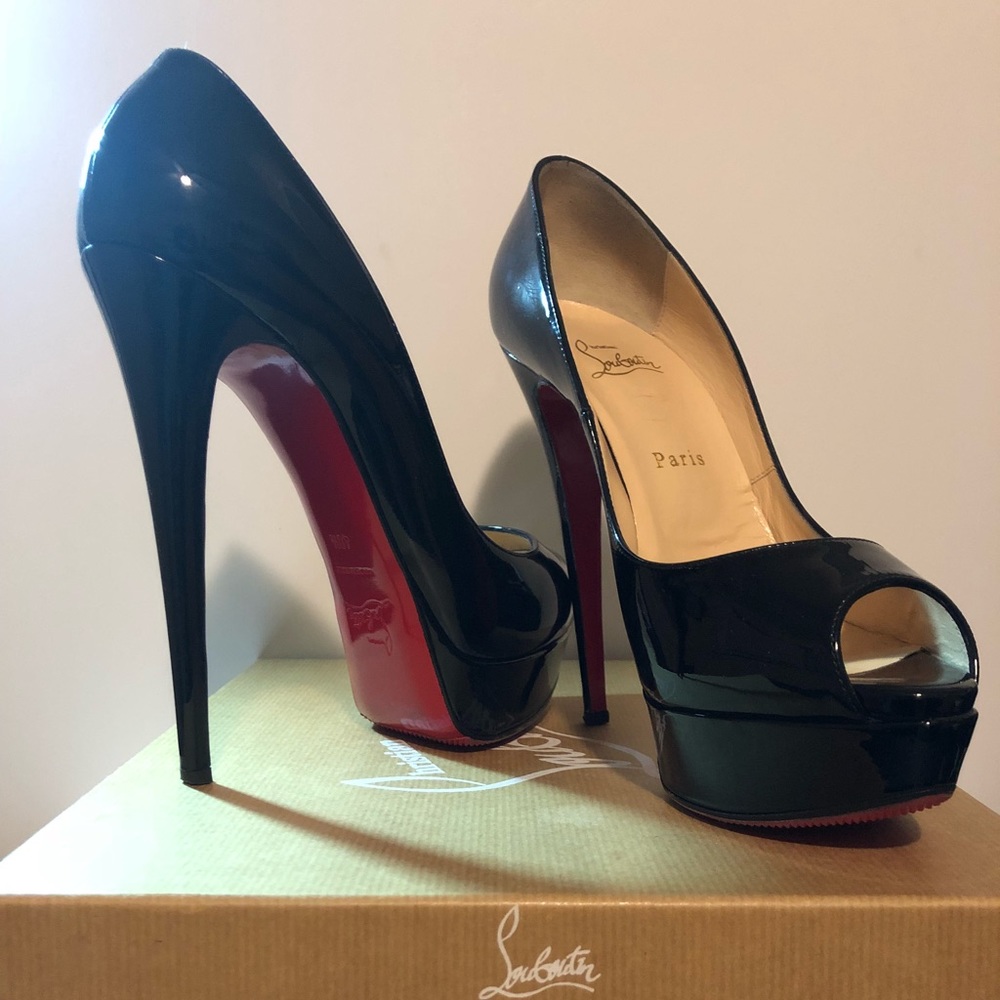 Lady Peep 150 Patent Calf